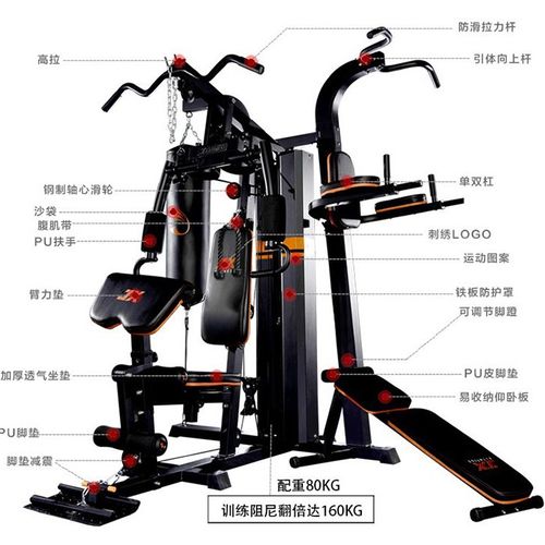 综合训练器家用多功能健身器材 三人站力量健身器械￥6435
